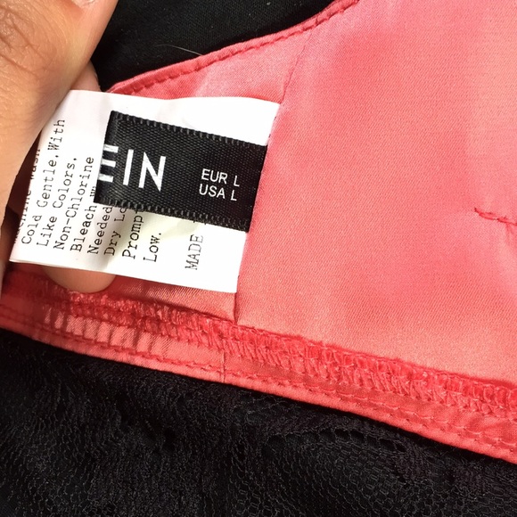 SHEIN pink/coral bralette and shorts - Picture 7 of 8